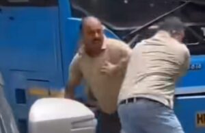 HRTC व निजी बस चालक में मारपीट, दिल्ली गेट के पास हंगामा HRTC