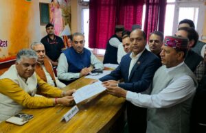भाजपा प्रदेश अध्यक्ष के लिए डॉ राजीव बिंदल का नामांकन प्राप्त हुआ : भारद्वाज Dr Rajiv Bindal's