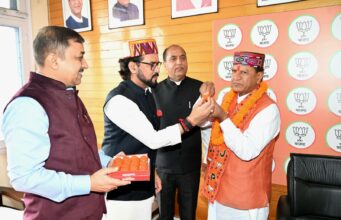 डॉ बिंदल ने भाजपा मुख्यालय में संभाला पदभार…. BJP headquarters