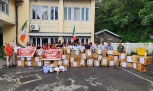 भाजपा सोलन से मंडी के बाढ़ पीड़ितों को राहत, भेजी कंबल और रसोई किट BJP Solan