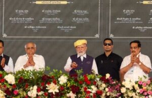 प्रधानमंत्री ने SJVN की 200 मेगावाट सौर विद्युत परियोजना (जीयूवीएनएल चरण-XVII, खावड़ा सौर पार्क) की रखी आधारशिला PM Modi Solar Project