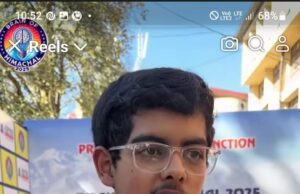 गुरुकुल इंटरनेशनल सीनियर सेकेंडरी स्कूल, सोलन के पूर्व छात्र अक्षत ठाकुर बने ‘ब्रेन ऑफ हिमाचल’ Brain of Himachal 2025
