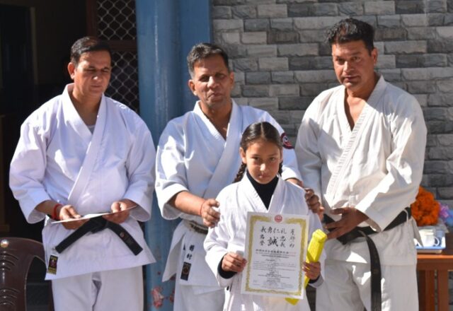 St Mary School Kasauli Karate Exam