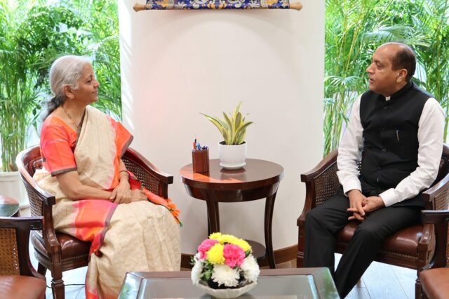 Nirmala Sitharaman Meeting Jairam Thakur Delhi Visit