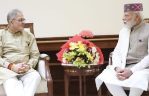 राज्यपाल ने नई दिल्ली में प्रधानमंत्री से की भेंट, प्रदेश से संबंधित प्रमुख मामलों पर किया विचार विमर्श