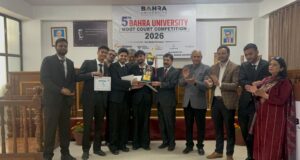 बाहरा विश्वविद्यालय में 5 वीं राष्ट्रीय मूट कोर्ट प्रतियोगिता का भव्य समापन