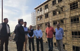 कठेड़ में 200 करोड़ के मल्टी स्पेशलिटी अस्पताल का 85% कार्य पूरा, स्वास्थ्य मंत्री ने किया निरीक्षण