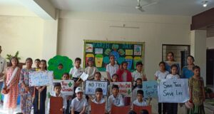 गुरुकुल इंटरनेशनल स्कूल कुनिहार में मनाया विश्व पृथ्वी दिवस