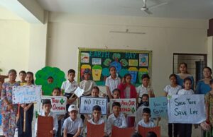 गुरुकुल इंटरनेशनल स्कूल कुनिहार में मनाया विश्व पृथ्वी दिवस