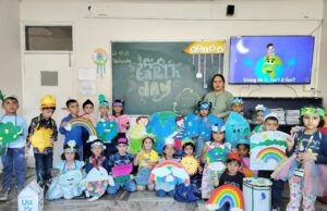 “नन्हे कदम, बड़ा संकल्प: गुरुकुल इंटरनेशनल सीनियर सेकेंडरी स्कूल में ‘विश्व पृथ्वी दिवस’ का उत्साहपूर्ण आयोजन”