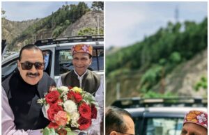 सोलन में केंद्रीय मंत्री जितेंद्र सिंह का भव्य स्वागत, तरसेम भारती के नेतृत्व में उमड़ा जनसैलाब