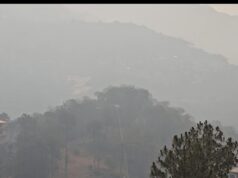 सोलन में धुएं का कहर: जंगल की आग से शहर हुआ प्रदूषित, AQI 112 पार