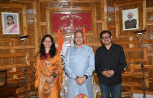 अभिनेता रोहिताश्व गौड़ ने राज्यपाल से की भेंट