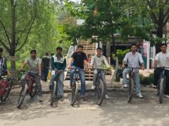 शूलिनी साइक्लिंग क्लब ने विश्व पर्यावरण दिवस पर पर्यावरण जागरूकता अभियान चलाया
