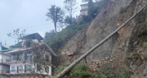 ढल्ली-संजौली बाईपास बंद, भारी भूस्खलन से यातायात प्रभावित