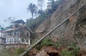 ढल्ली-संजौली बाईपास बंद, भारी भूस्खलन से यातायात प्रभावित