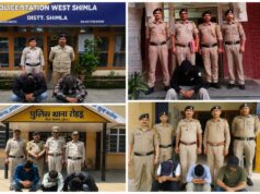 शिमला पुलिस की नशा तस्करों के विरुद्ध लगातार प्रभावी कार्रवाई