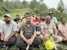 वार्ड नंबर 15 एवं शमती पंचायत के युवाओं ने चलाया पौधारोपण एवं संरक्षण अभियान