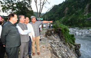ठाकुर सुखविन्द्र सिंह सुक्खू ने चंबा के आपदा प्रभावित क्षेत्रों का किया दौरा