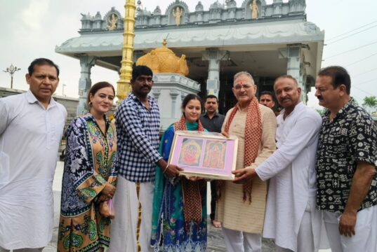 राज्यपाल ने तिरुपति बालाजी मंदिर में की पूजा-अर्चना