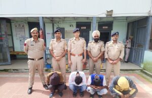चौपाल में पुलिस का बड़ा नेटवर्क भंडाफोड़, 14 ग्राम हेरोइन के साथ चार तस्कर गिरफ्तार