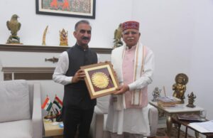 मुख्यमंत्री सुखविन्द्र सिंह सुक्खू ने केंद्रीय ऊर्जा मंत्री मनोहर लाल से की भेंट