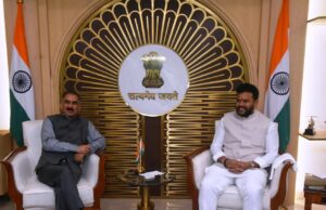 मुख्यमंत्री ने केंद्रीय नागर विमानन मंत्री से भेंट की