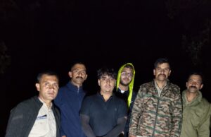 चूड़धार क्षेत्र में रास्ता भटके चार श्रद्धालुओं को शिमला पुलिस ने रातभर रेस्क्यू ऑपरेशन चला कर सुरक्षित बचाया