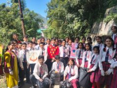 गांधी जयंती के अवसर पर साई इंटरनेशनल स्कूल में स्वच्छता अभियान