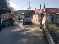 ट्रैफिक पुलिस शिमला ने ढली क्षेत्र में रोड मेटलिंग कार्य के चलते यातायात प्रभावित होने की जारी की सूचना