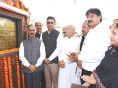 मुख्यमंत्री ने धर्मशाला में इंडोर आइस स्केटिंग रिंक एवं रोलर स्केटिंग रिंक की आधारशिला रखी