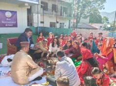 साई इंटरनेशनल स्कूल में 14वें स्थापना दिवस पर हवन का आयोजन