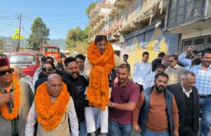 यूएनओ से लौटे राज्यसभा सांसद प्रो. डॉ. सिकंदर कुमार का सोलन में भव्य स्वागत